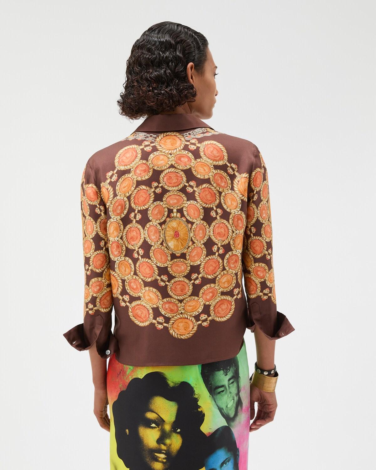 Printed Silk Twill Shirt - Image 3