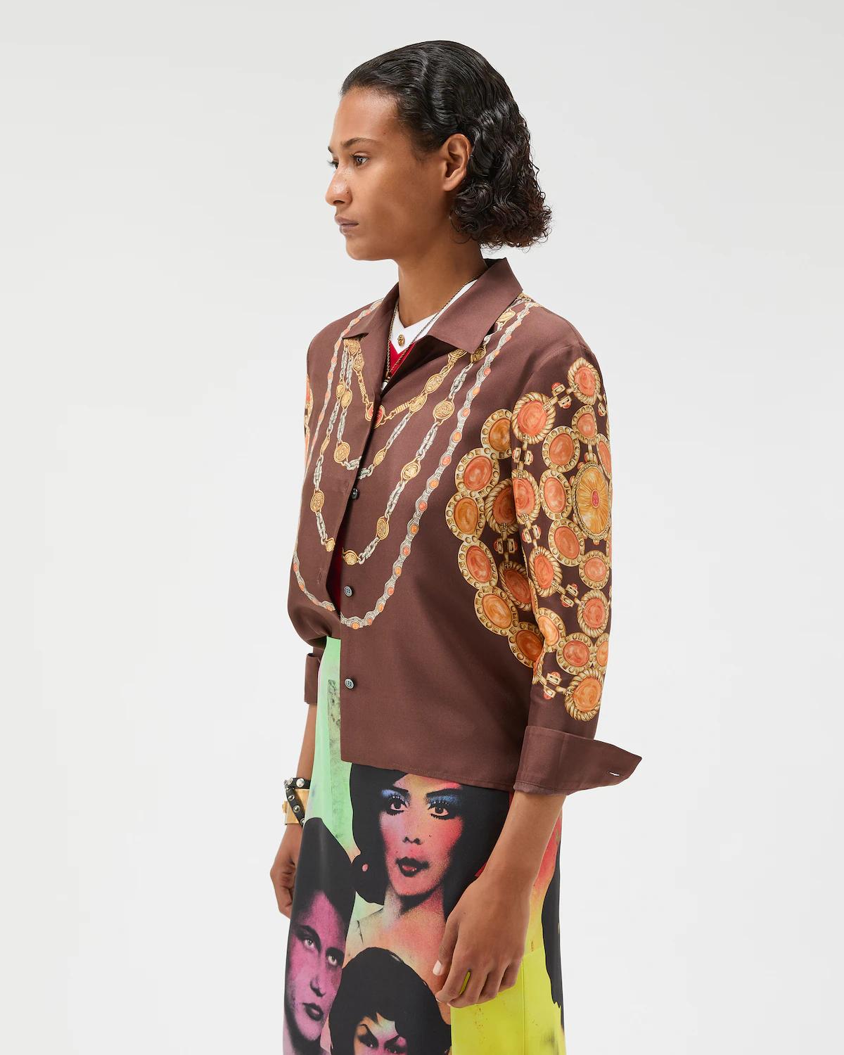 Printed Silk Twill Shirt - Image 4