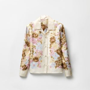 Printed Silk Twill Shirt