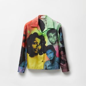 Printed Silk Twill Shirt