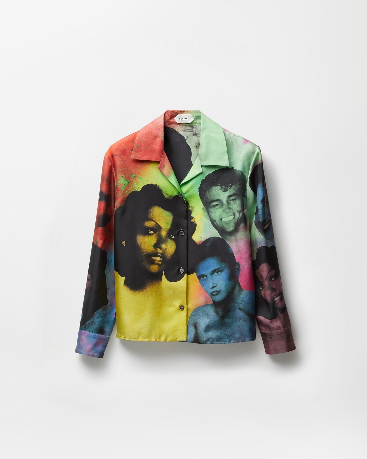 Printed Silk Twill Shirt