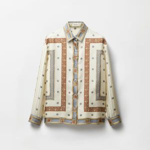 Printed Silk Twill Shirt