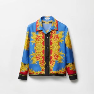 Printed Silk Twill Shirt
