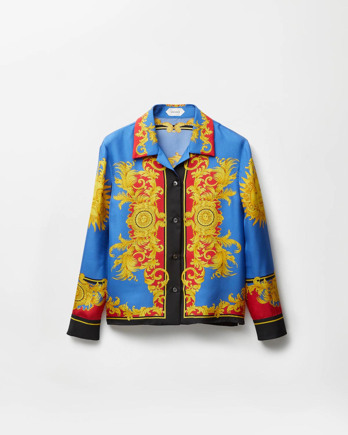 Printed Silk Twill Shirt