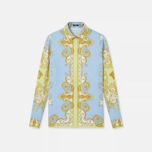 Printed Silk Twill Shirt