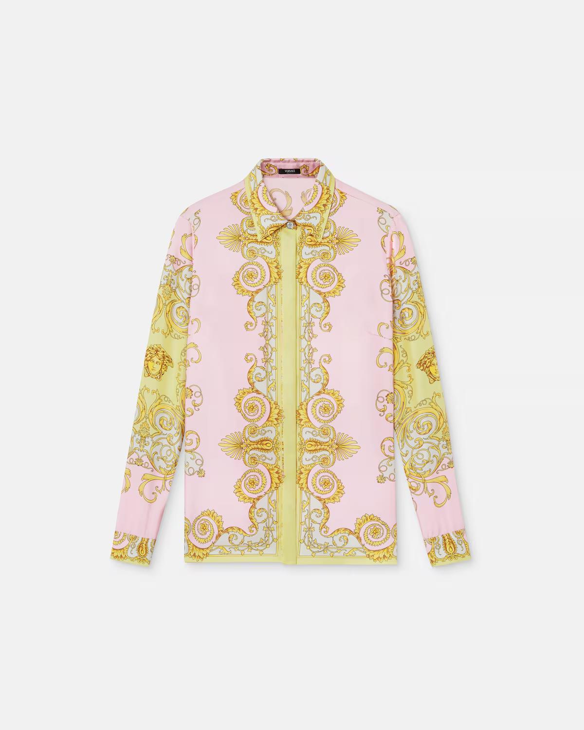 Printed Silk Twill Shirt