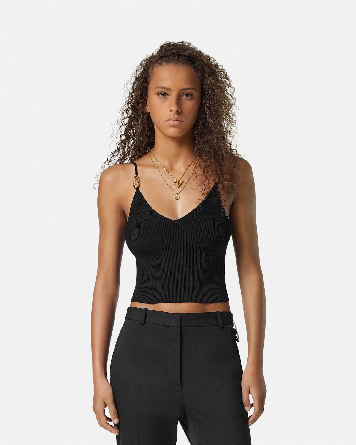 Viscose Knit Crop Top - Image 4