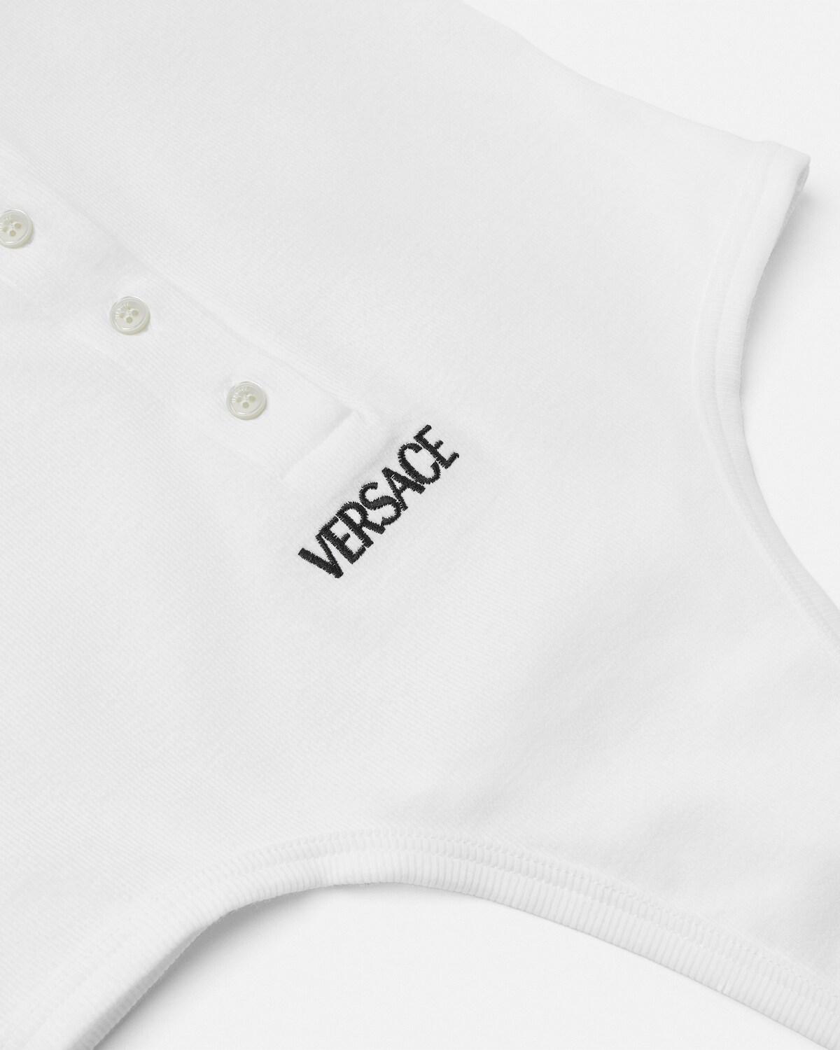 Cotton Ribbed Bodysuit - Image 4