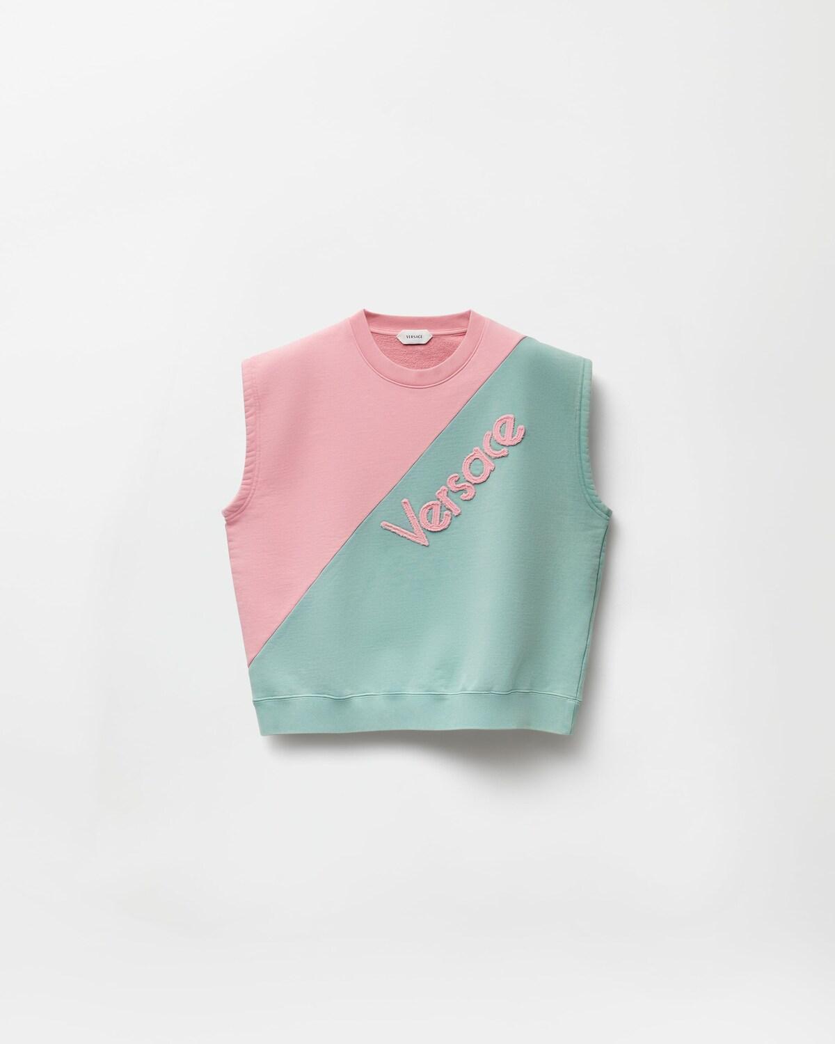 Embroidered Cotton-Jersey Short-Sleeved Sweatshirt