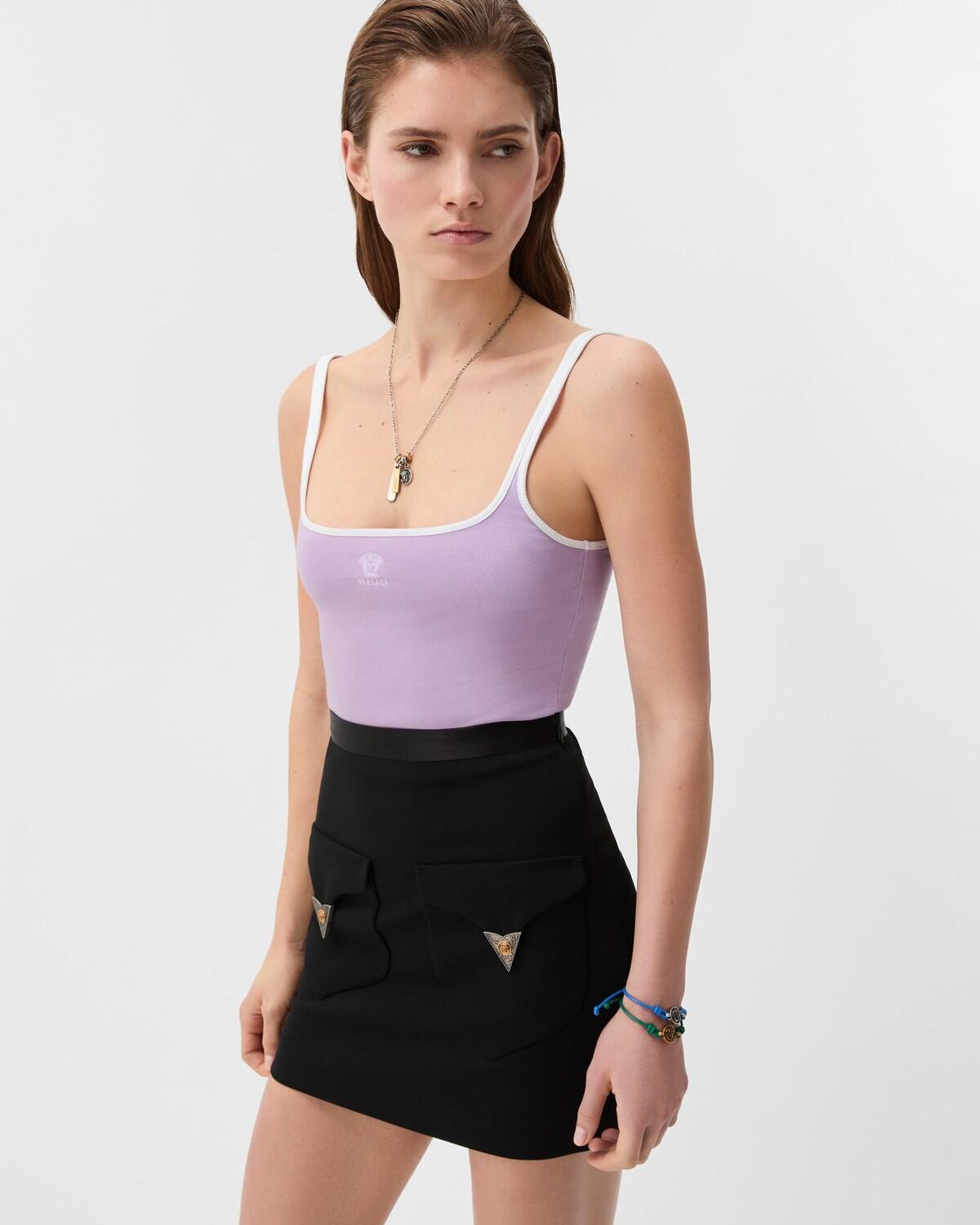 Embroidered-Logo Stretch Cotton-Jersey Tank Top - Image 2