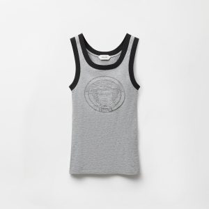 Printed Cotton-Jersey Tank Top