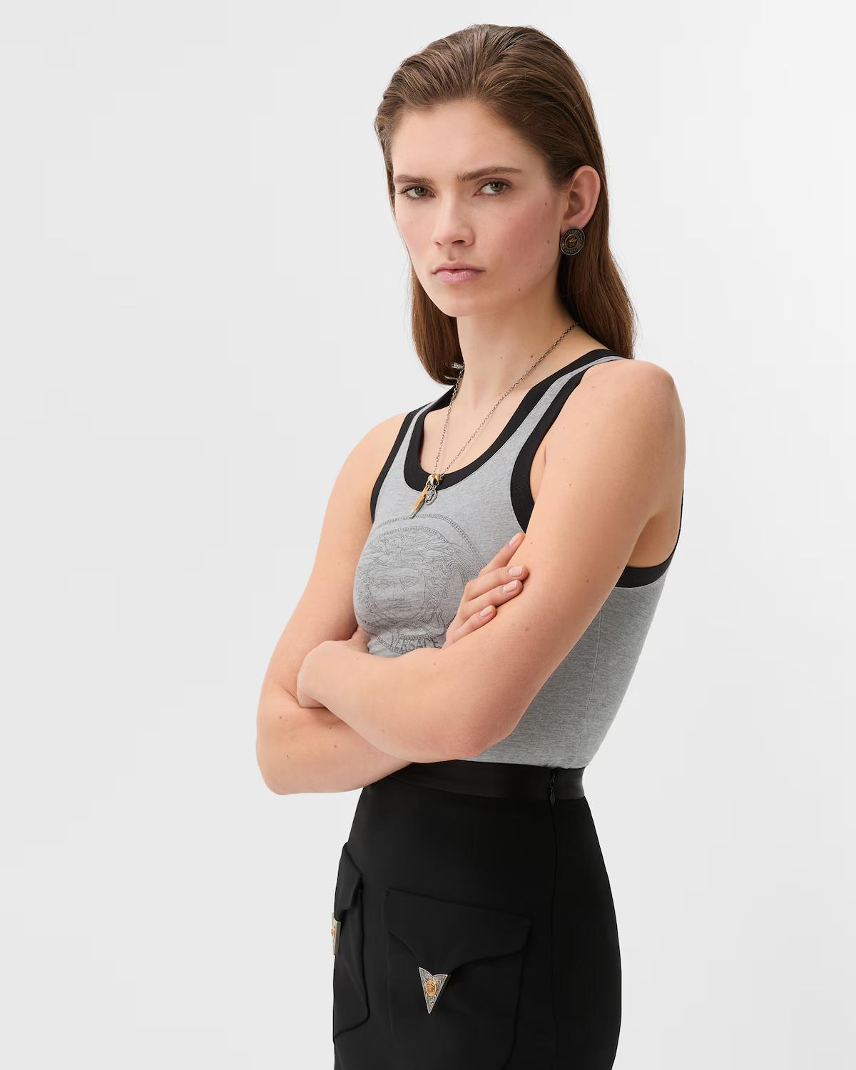 Printed Cotton-Jersey Tank Top - Image 4