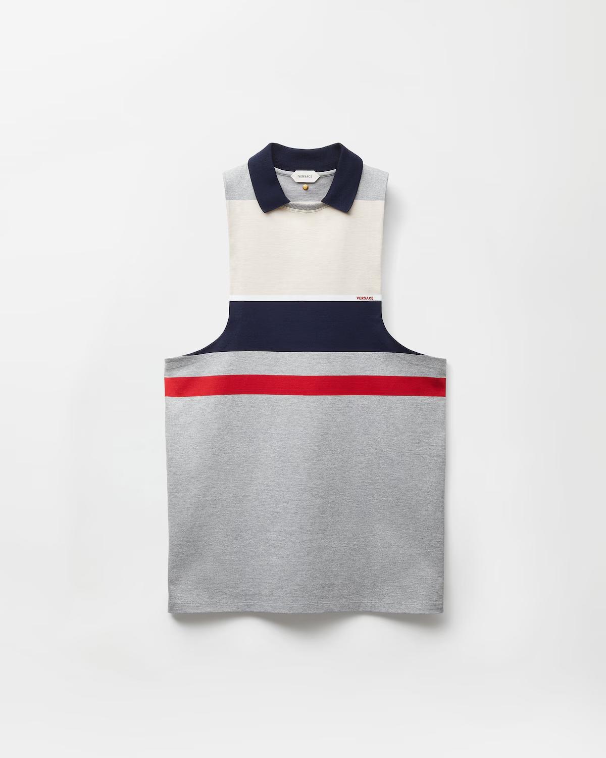 Striped Cotton-Jersey Mini Dress