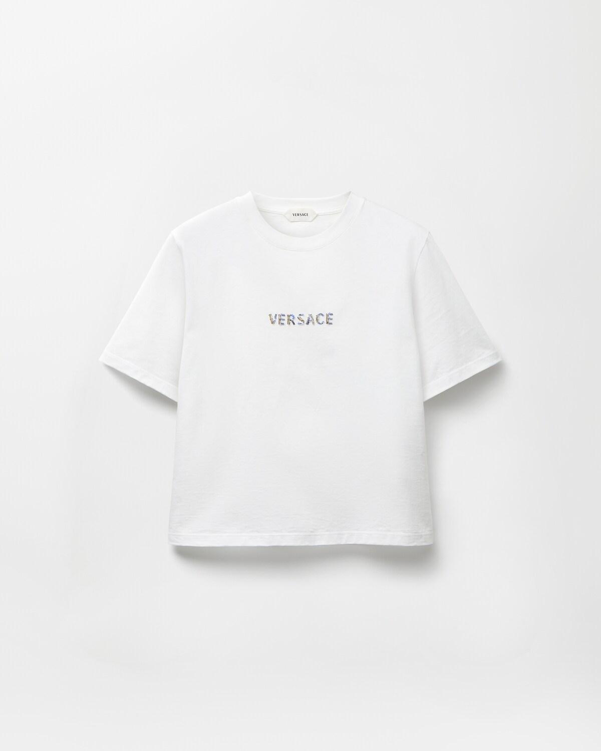 Embroidered Cotton-Jersey T-Shirt