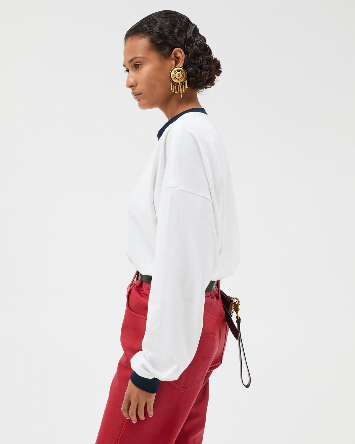 Stretch Cotton-Jersey Long-Sleeved T-Shirt - Image 4