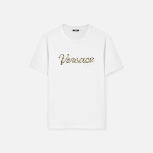 Embroidered Cotton-Jersey T-Shirt