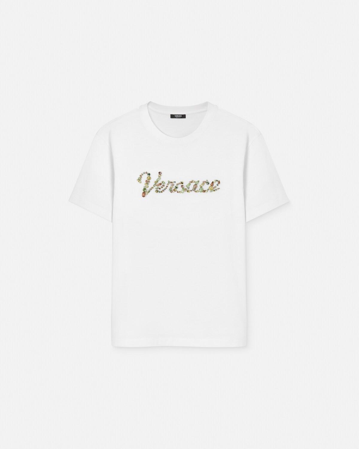 Embroidered Cotton-Jersey T-Shirt