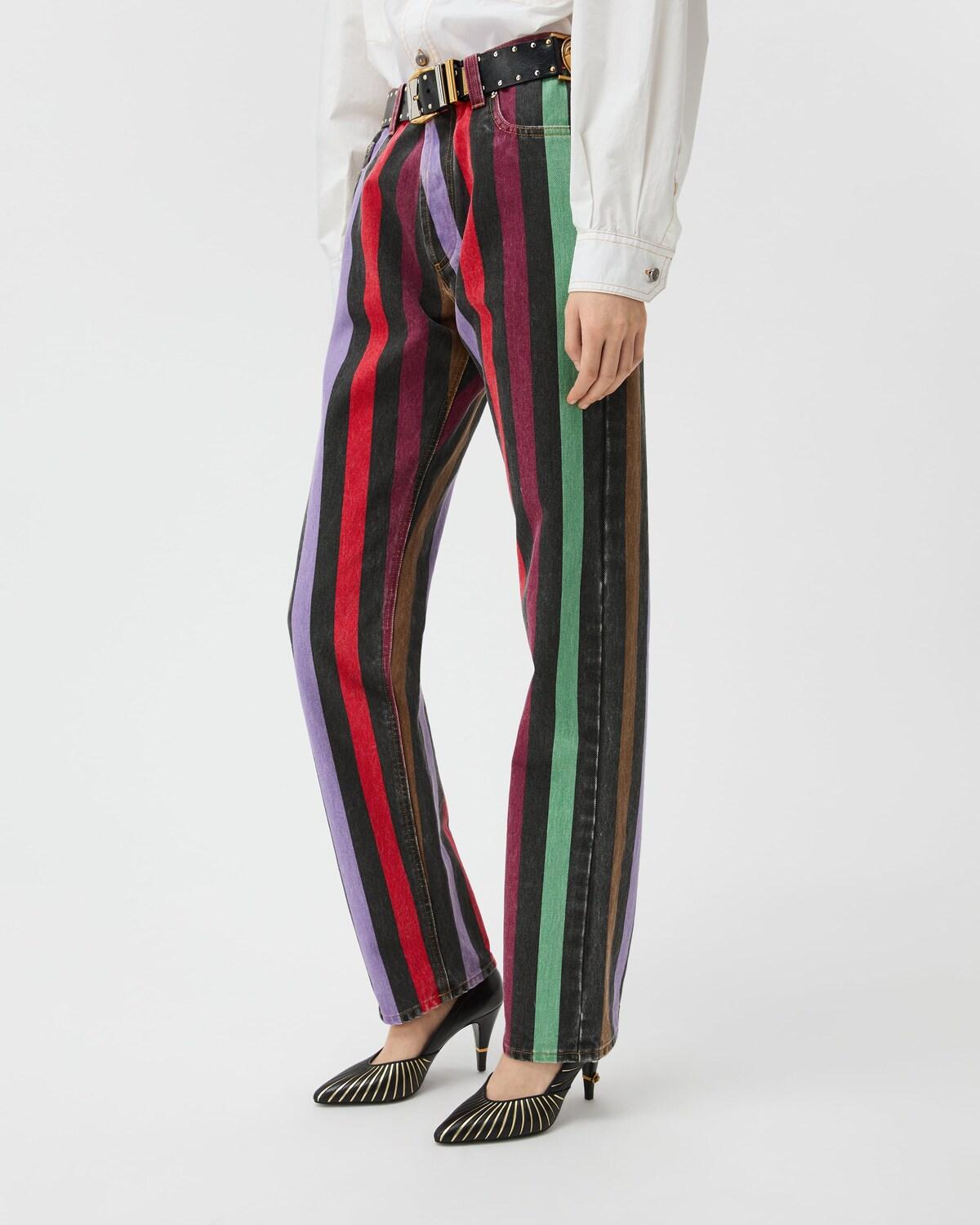 Striped Straight Jeans - Image 4