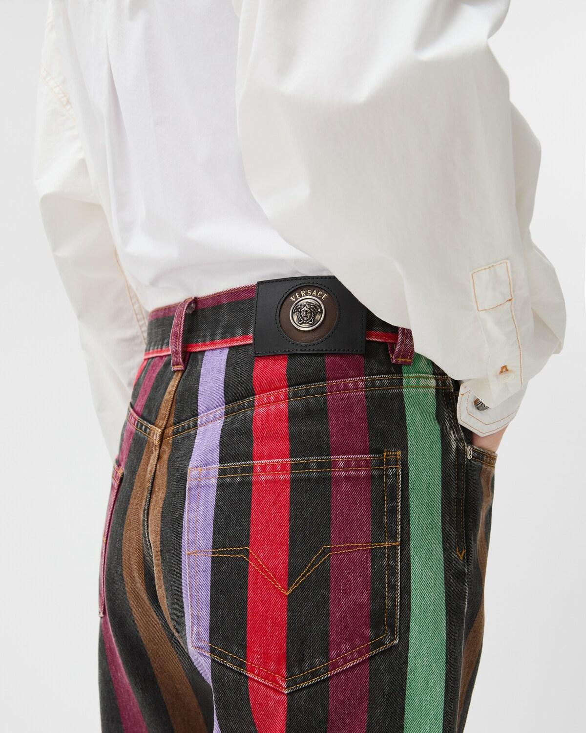 Striped Straight Jeans - Image 5