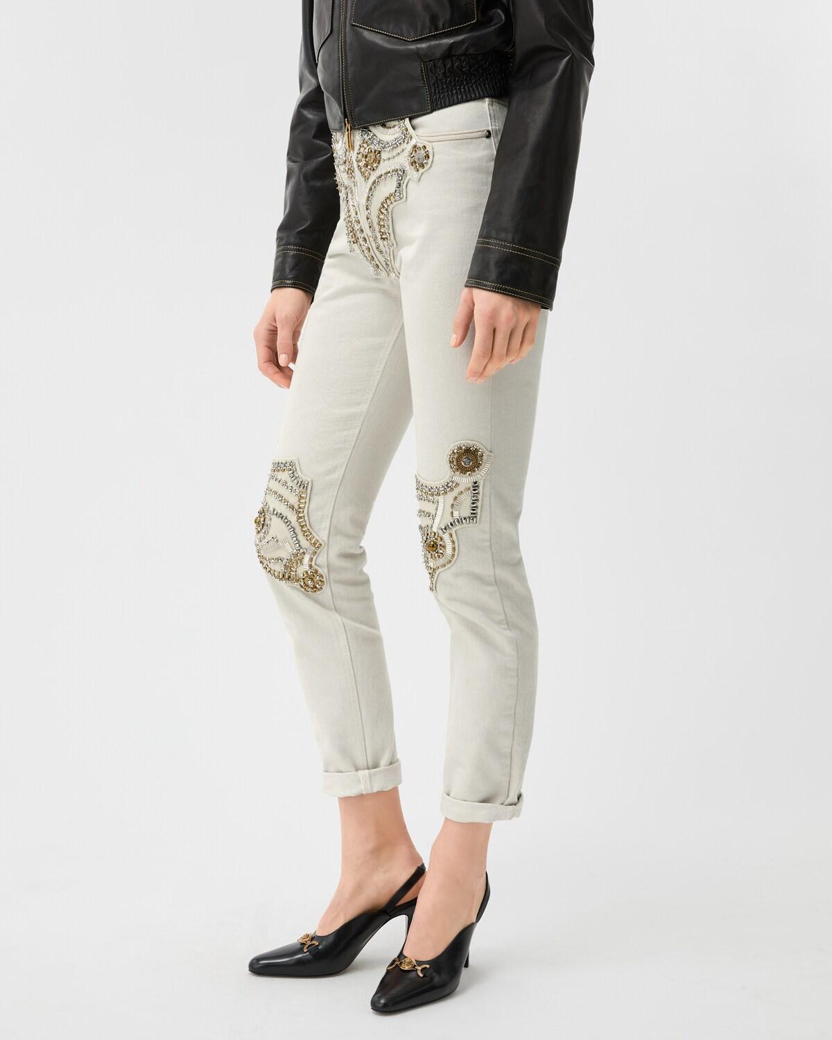 Embroidered Straight Jeans - Image 4