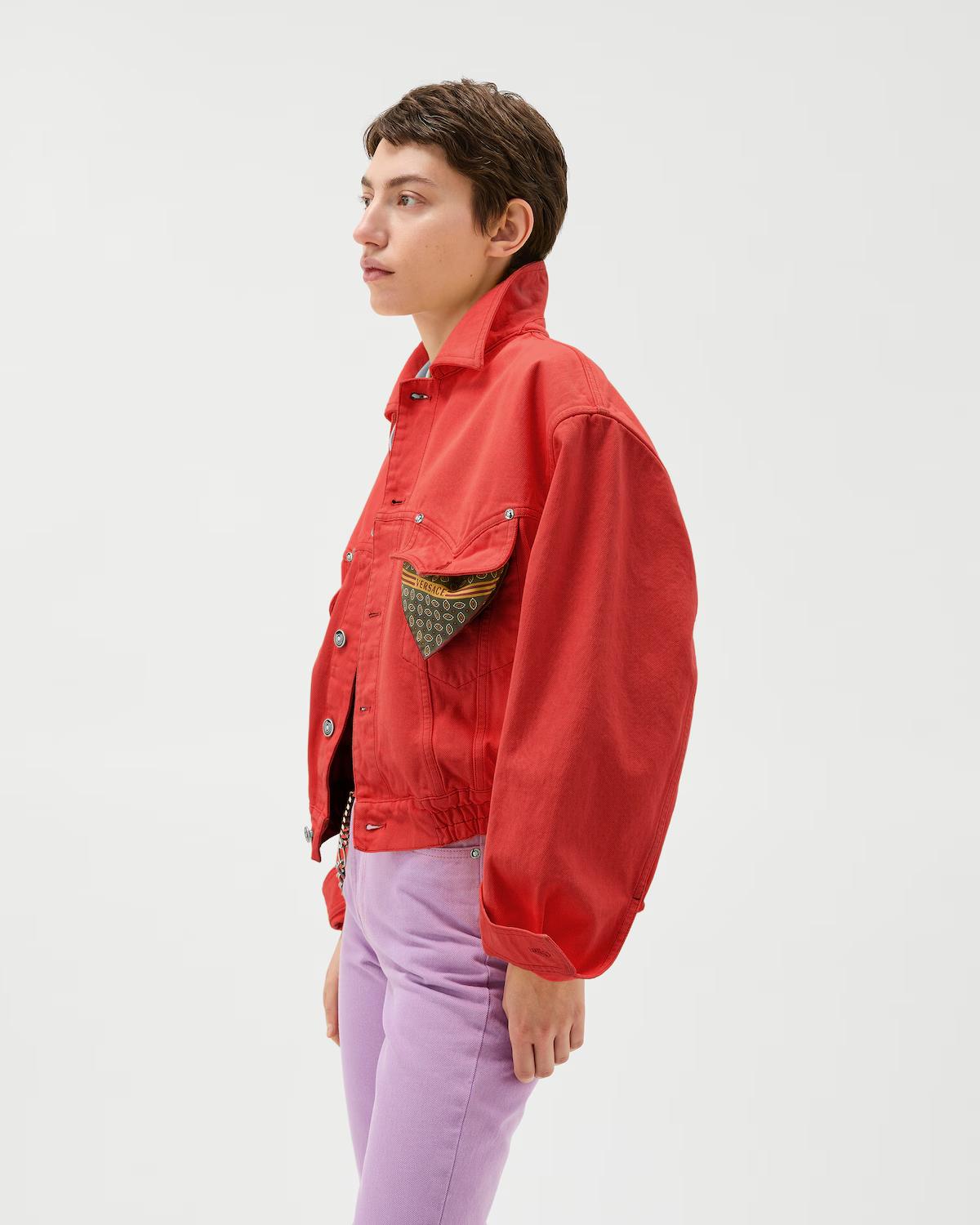Oversized Denim Blouson - Image 4