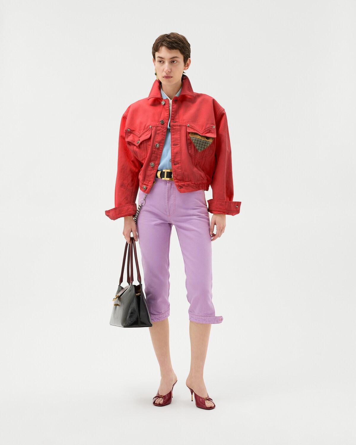 Oversized Denim Blouson - Image 6