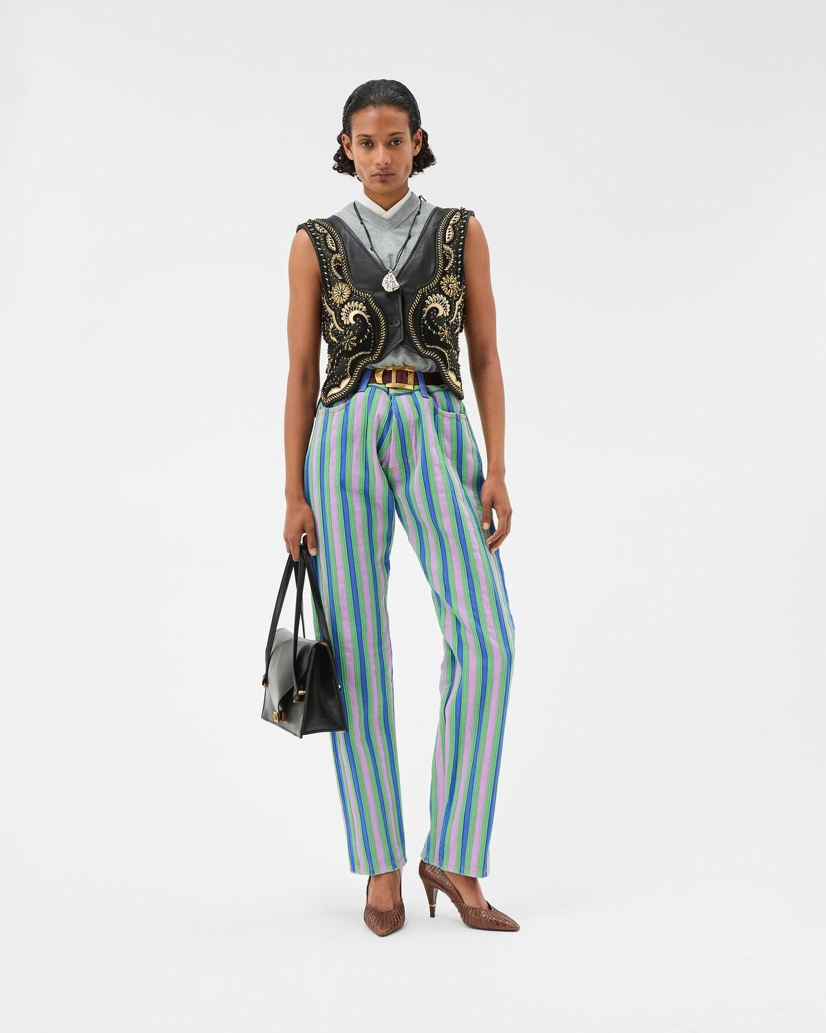Striped Straight Jeans - Image 2