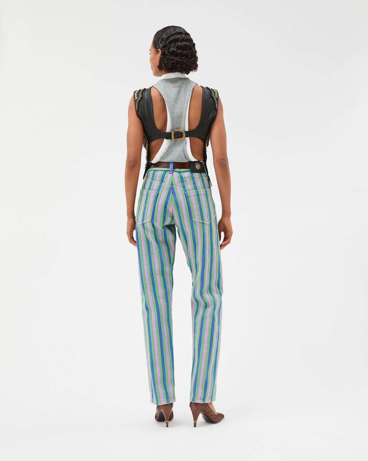 Striped Straight Jeans - Image 3