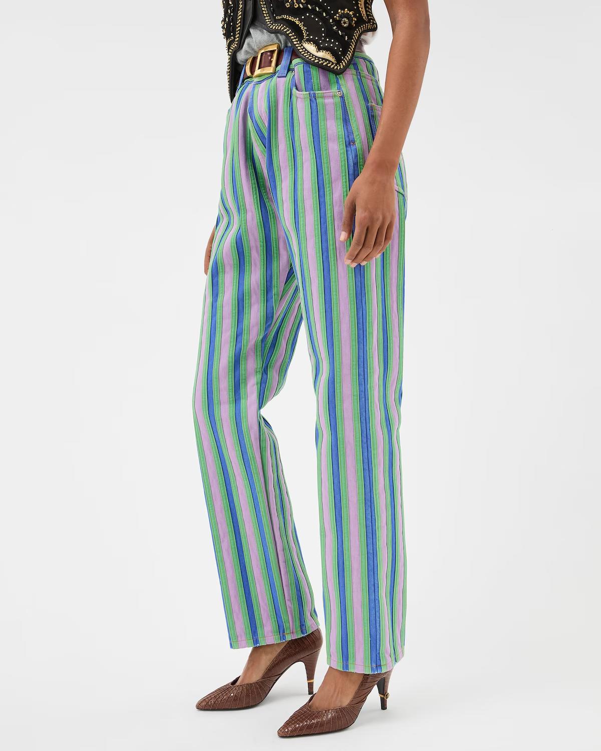 Striped Straight Jeans - Image 4