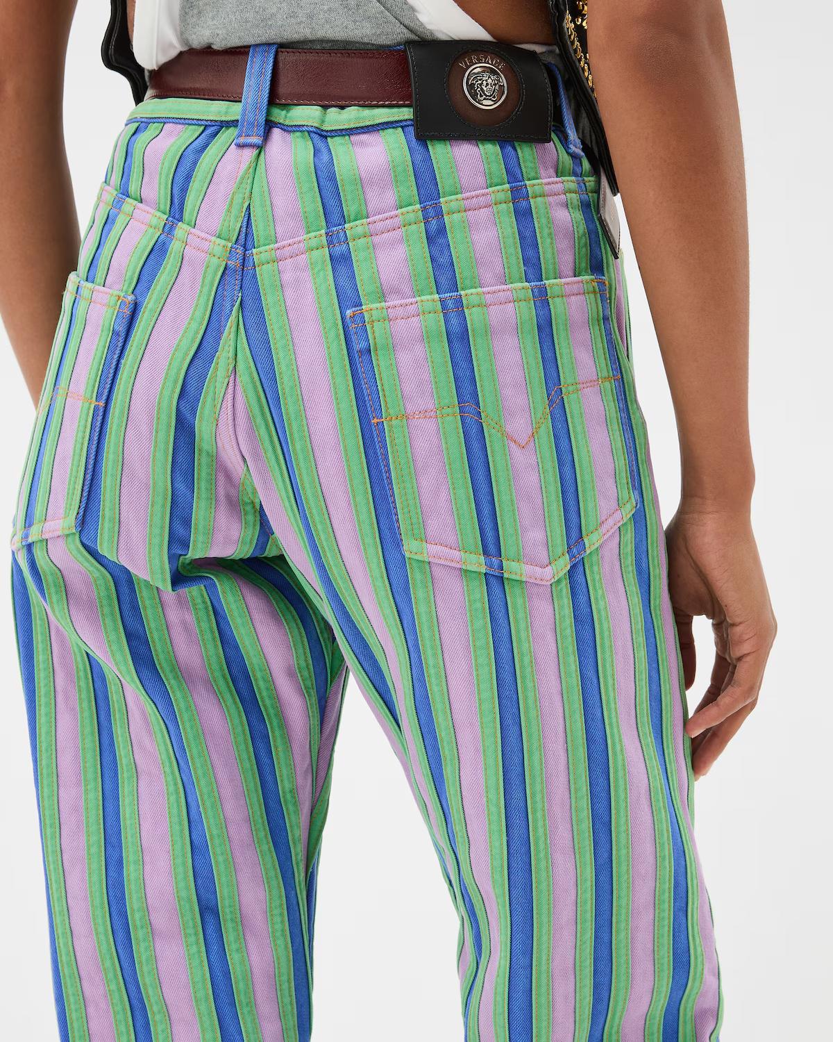Striped Straight Jeans - Image 5
