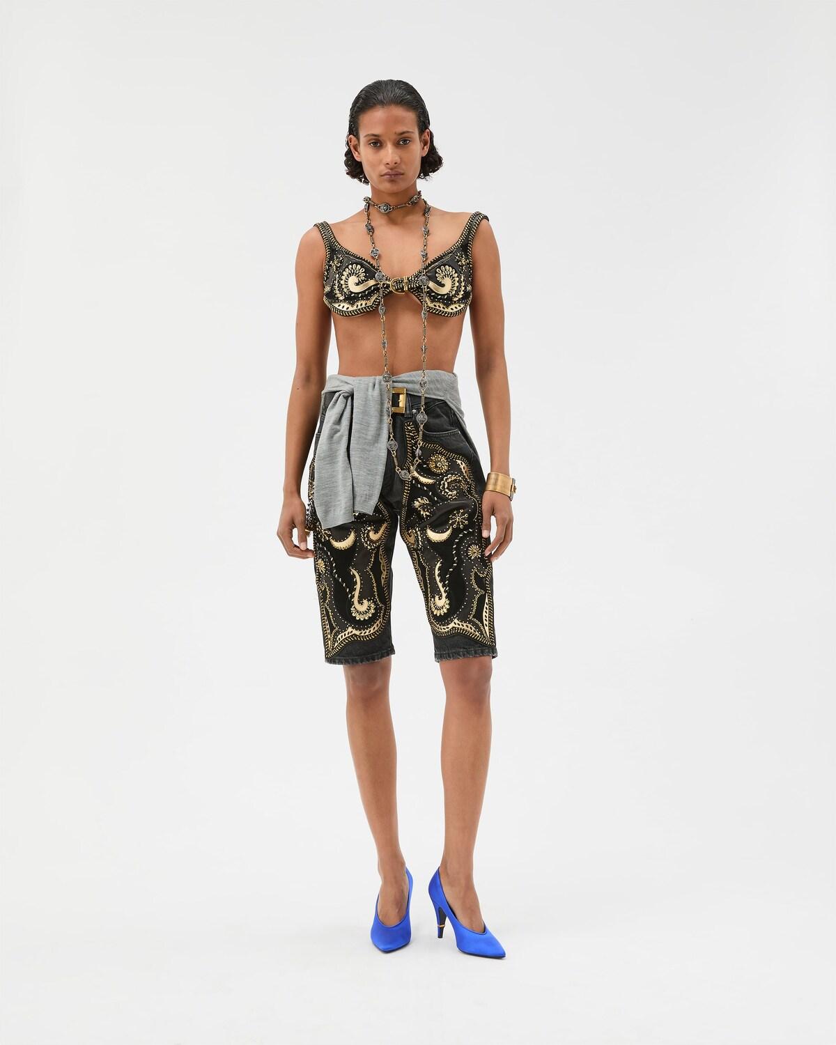 Embroidered Short Jeans - Image 2