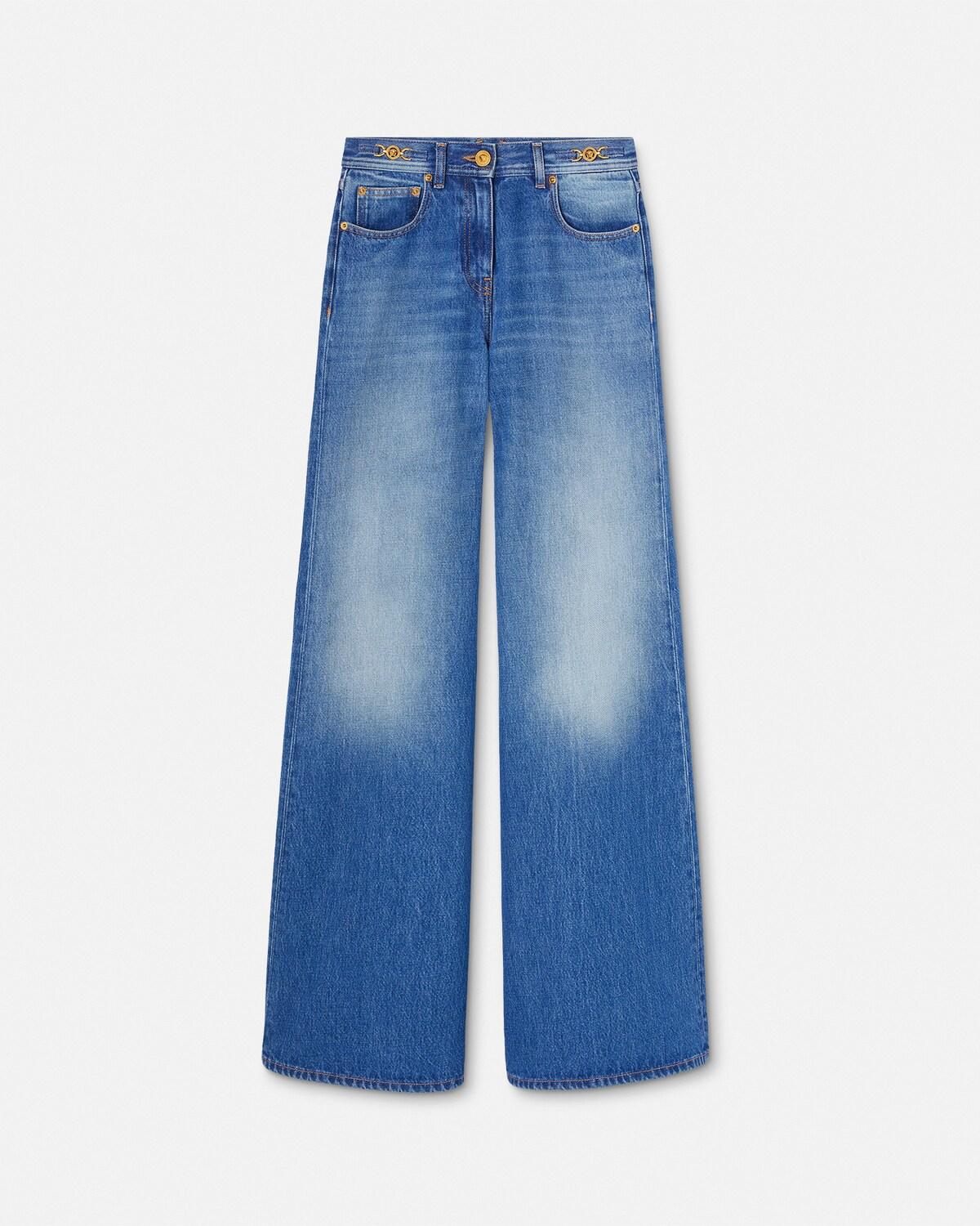 Wide-Leg Flared Jeans