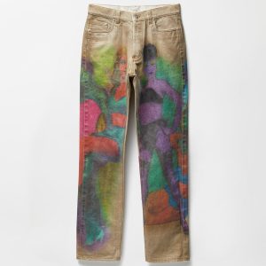 Printed Straight Jeans