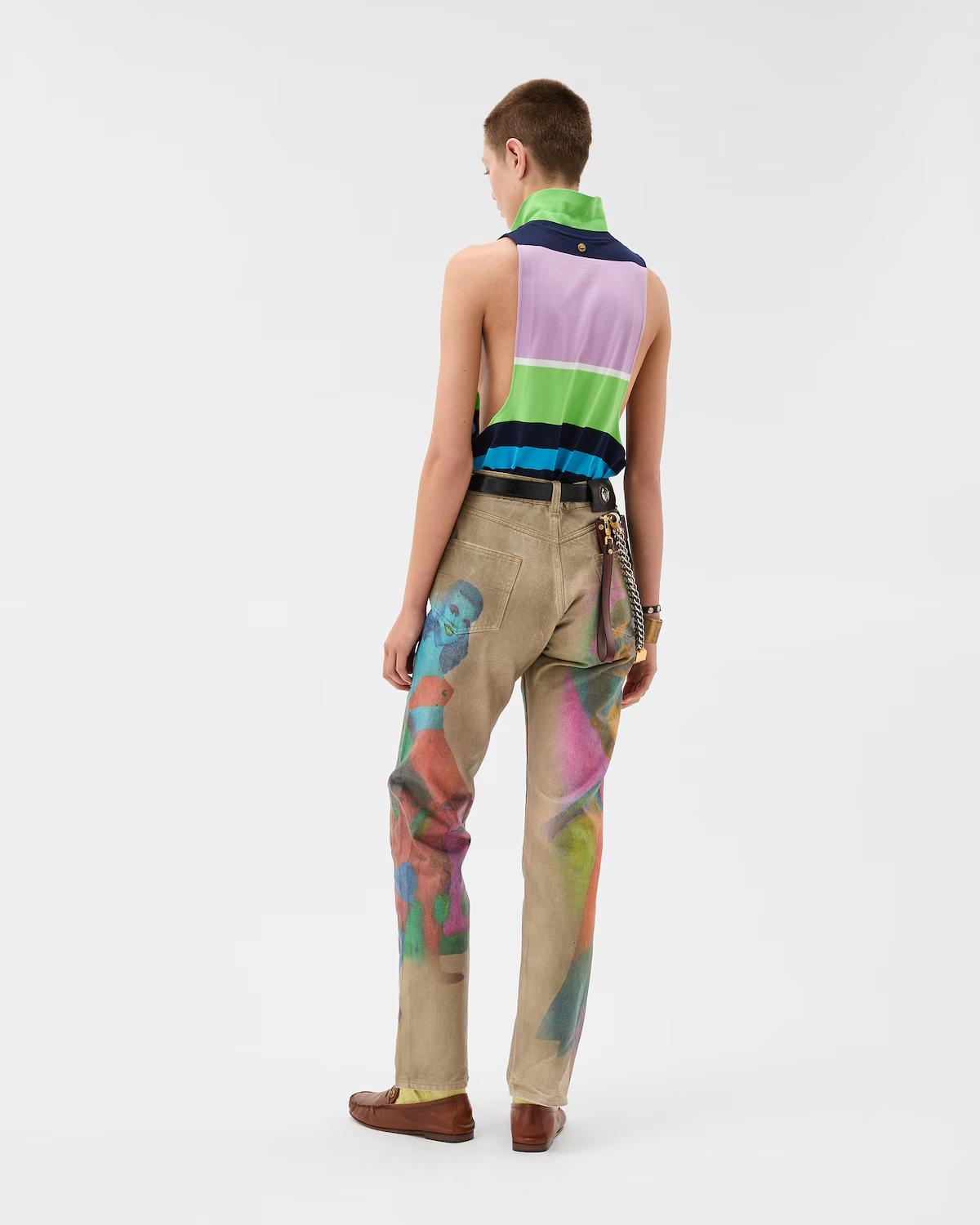 Printed Straight Jeans - Image 3