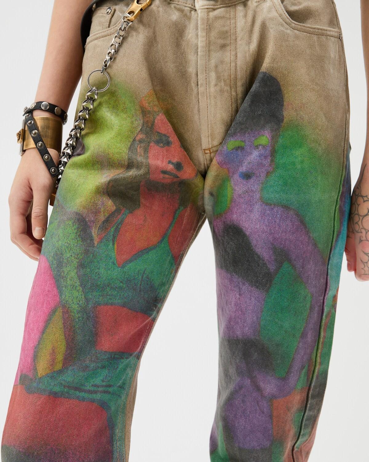 Printed Straight Jeans - Image 5