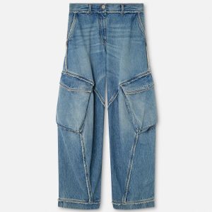 Low-Waist Cargo Jeans