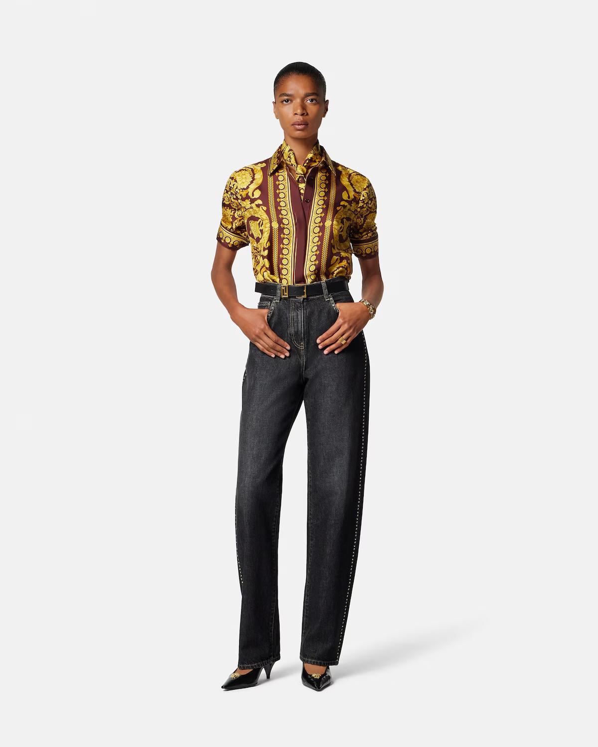 Embellished High-Waist Regular Jeans - Image 2