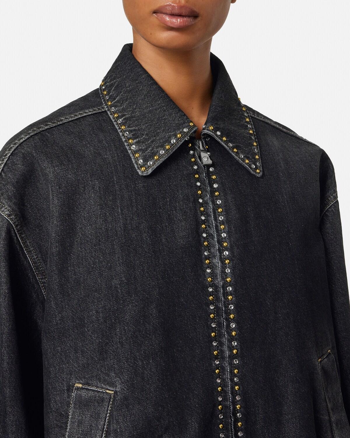 Embellished Denim Blouson - Image 3