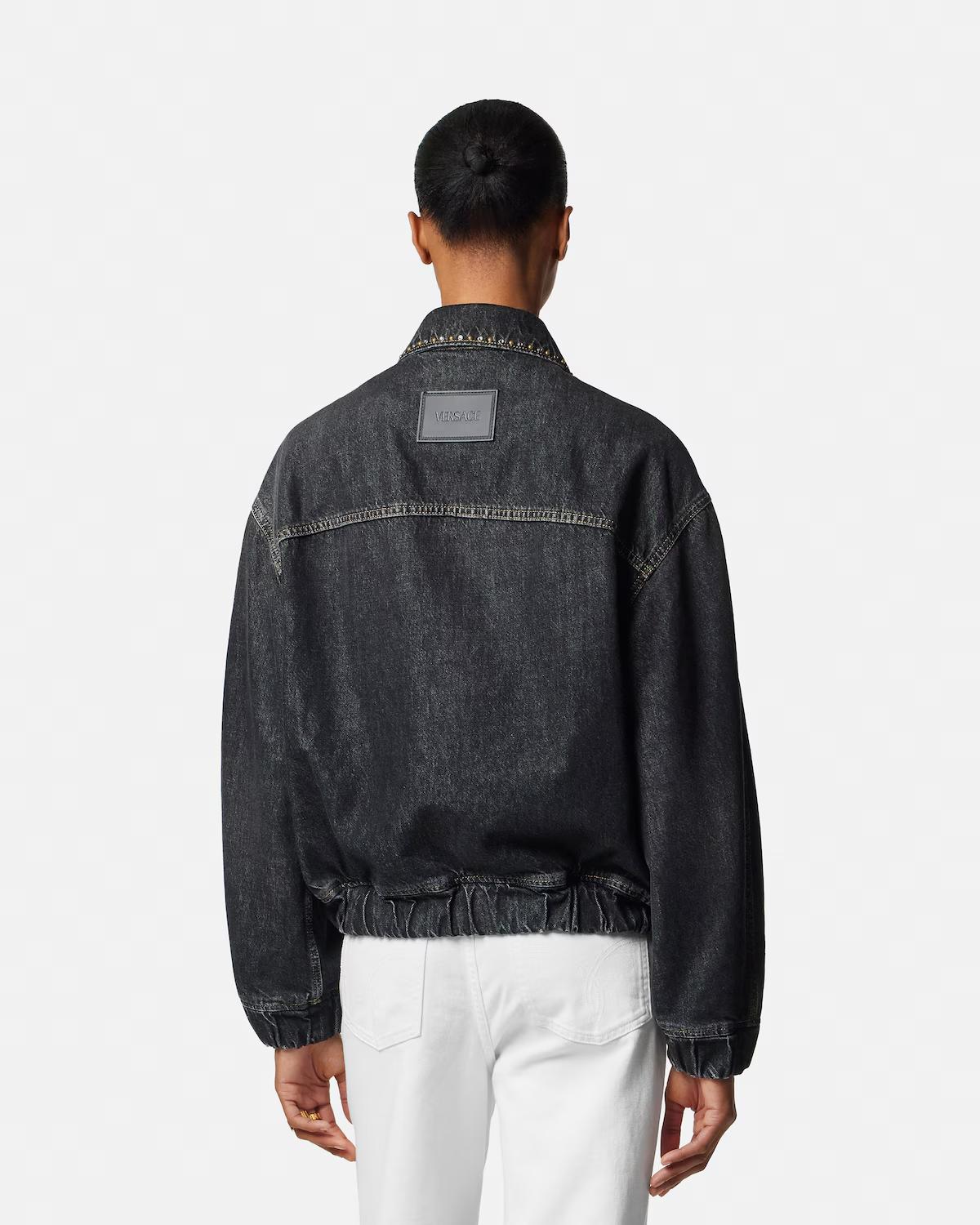 Embellished Denim Blouson - Image 5