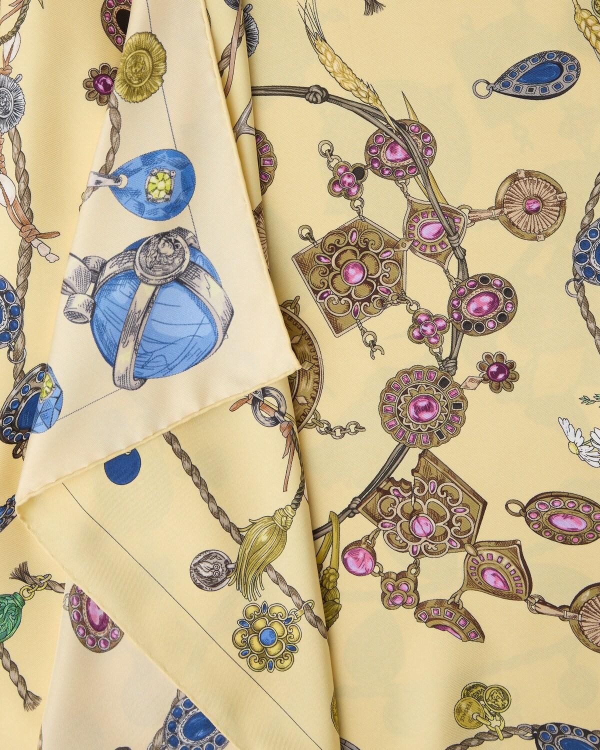 Printed Silk Twill Midi Skirt - Image 2