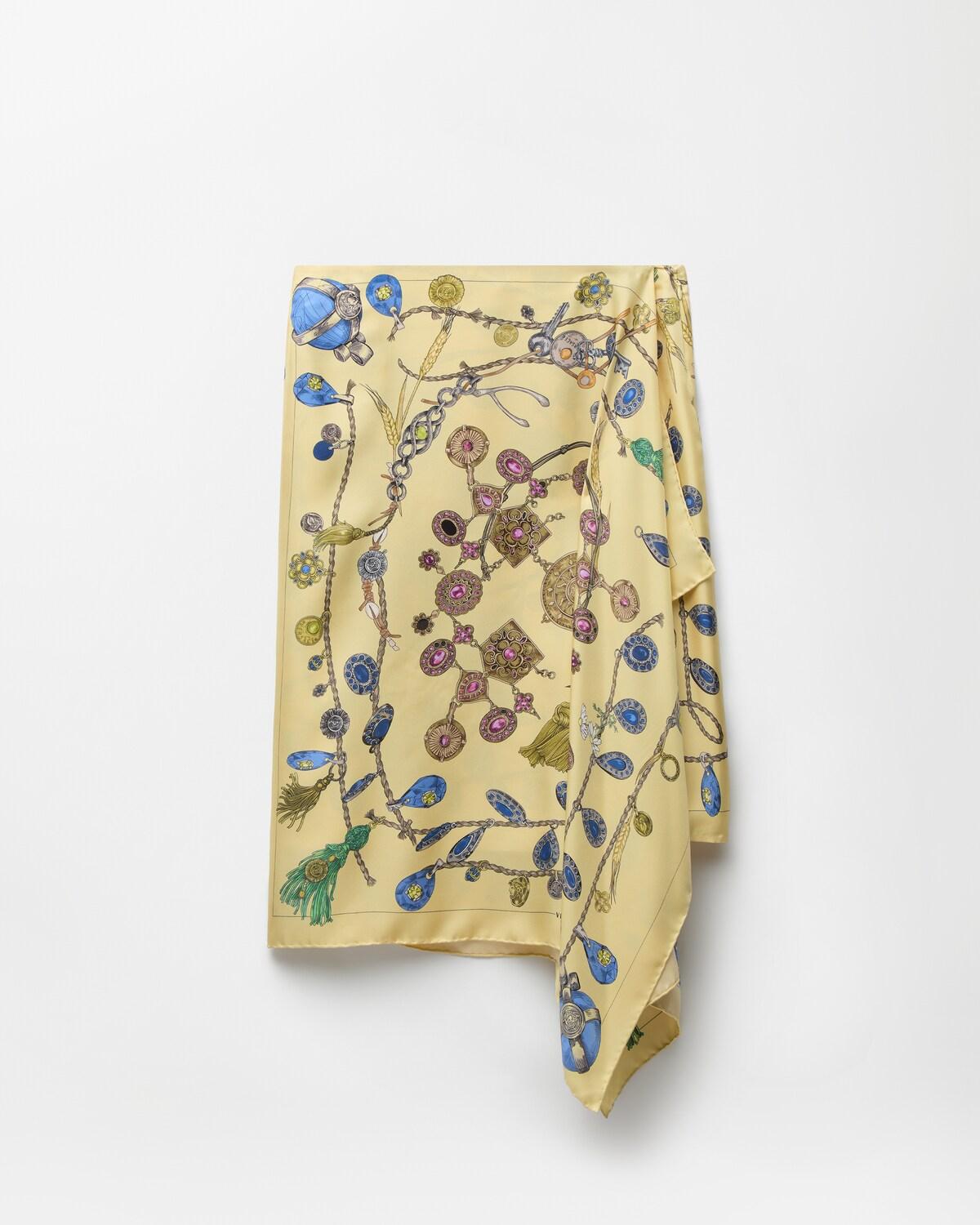 Printed Silk Twill Midi Skirt - Image 3