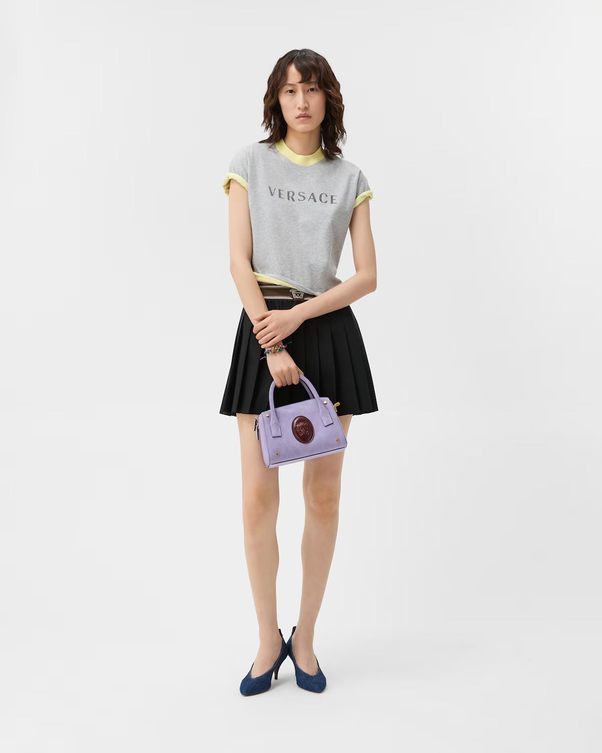 Pleated Wool-Mohair Mini Skirt - Image 2