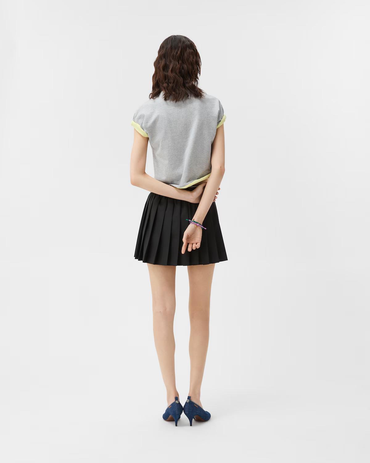 Pleated Wool-Mohair Mini Skirt - Image 3