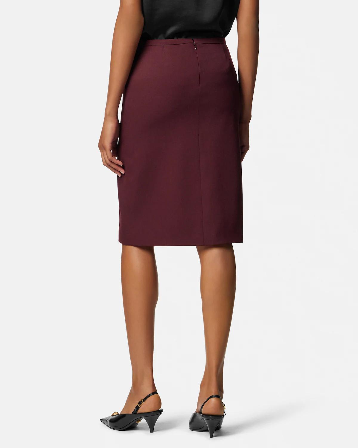 Stretch Gabardine Pencil Midi Skirt - Image 5
