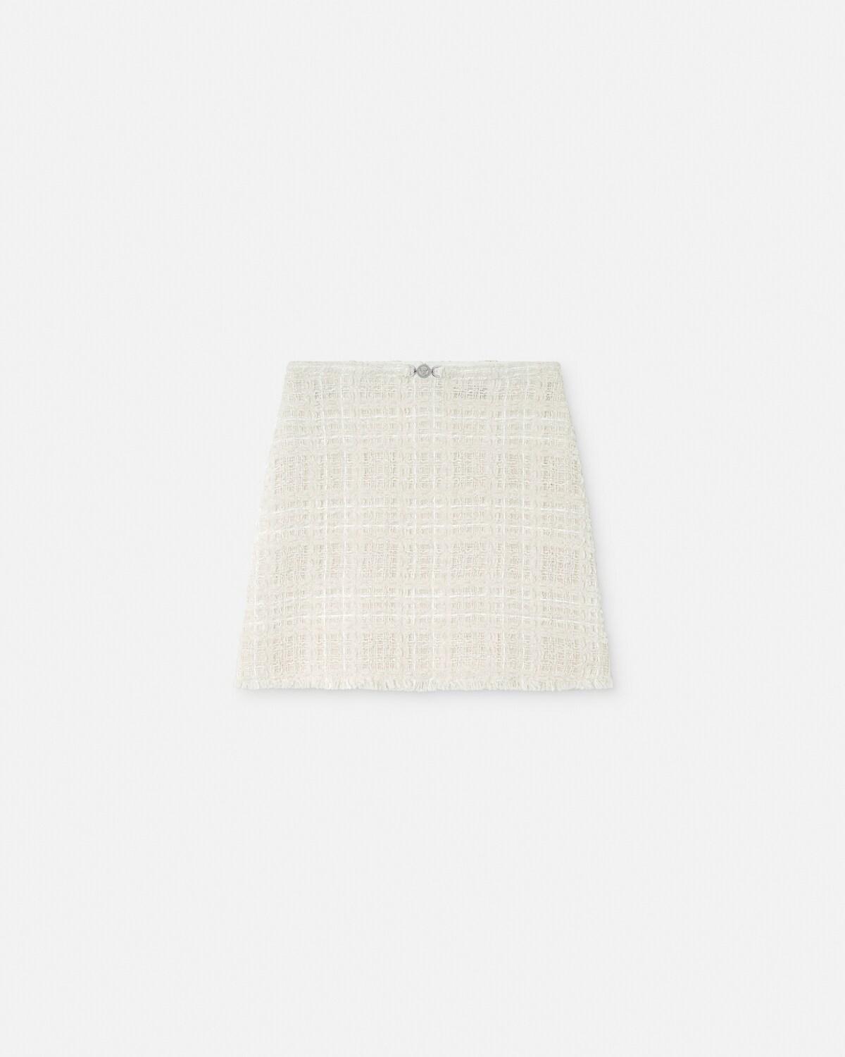 Tweed Cotton Mini Skirt