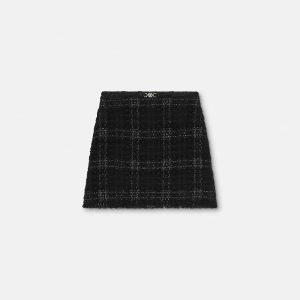 Tweed Cotton Mini Skirt