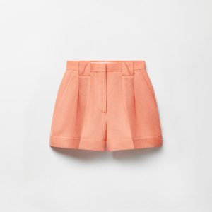 Wool-Linen Shorts