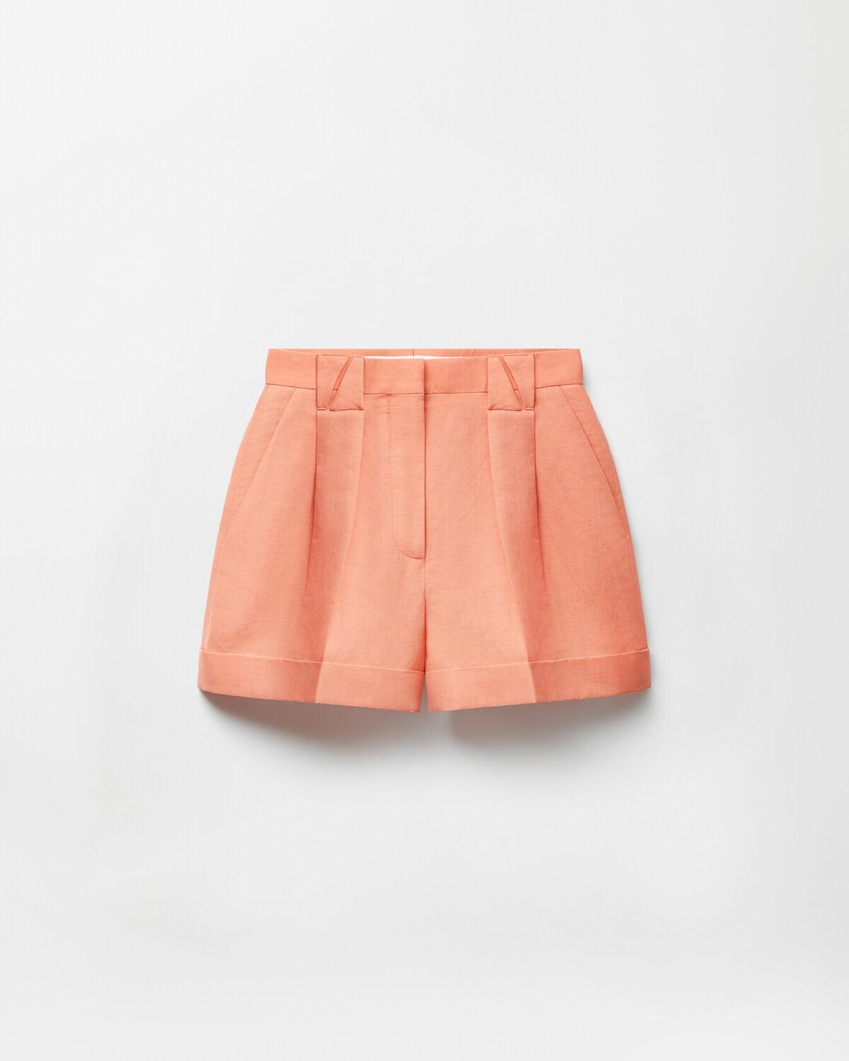 Wool-Linen Shorts