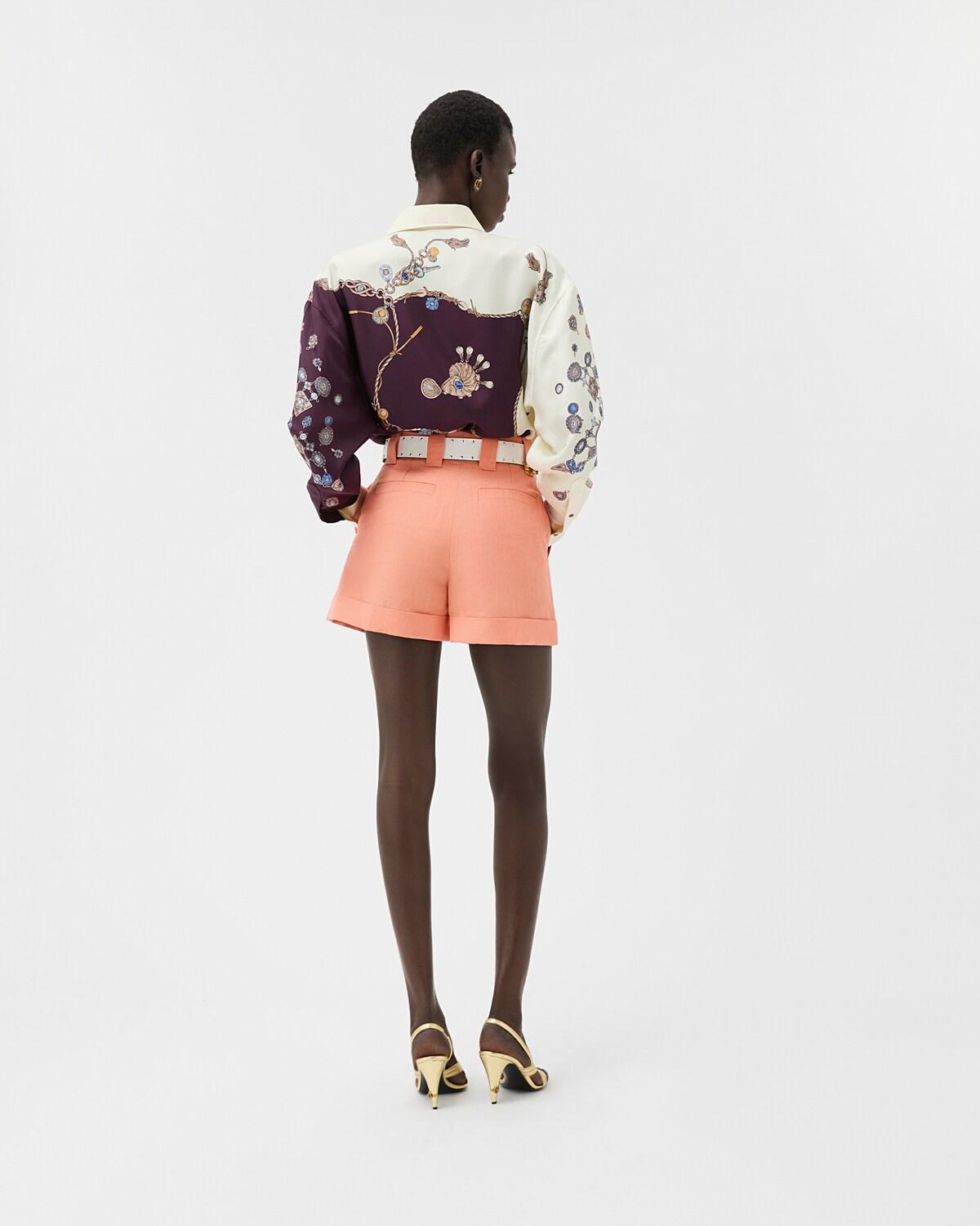 Wool-Linen Shorts - Image 3