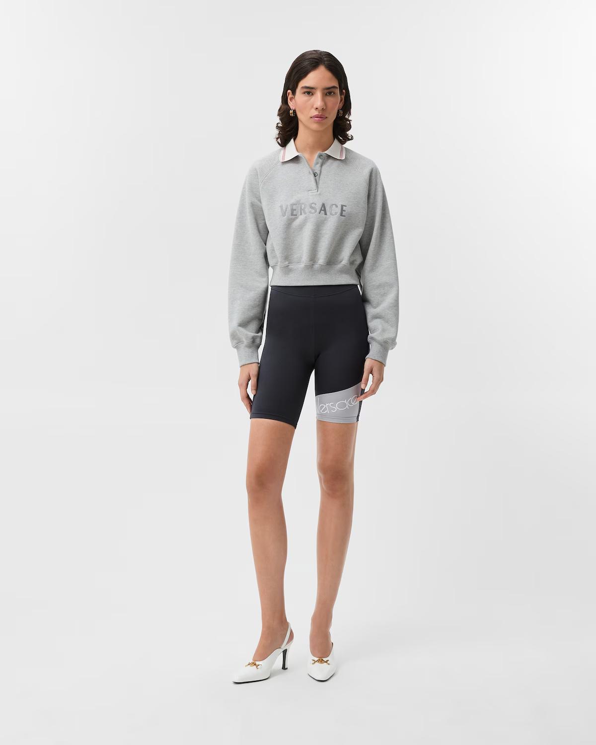 Embroidered-Logo Bicycle Shorts - Image 2